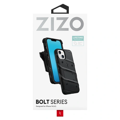 Kup Etui ZIZO BOLT Series pentru Apple iPhone 14 + sticlă (negru) - ZIZ110 - {ean13} - Sklep Home Screen