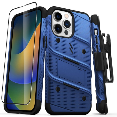 Kup Case ZIZO BOLT Serie für Apple iPhone 14 Pro Max + Glas (blau) - ZIZ111 - {ean13} - Sklep Home Screen