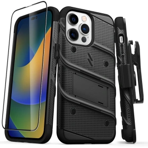 Kup Etui ZIZO BOLT Series pentru Apple iPhone 14 Pro Max + sticlă (negru) - ZIZ112 - {ean13} - Sklep Home Screen