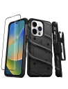 Etui ZIZO BOLT Series Apple iPhone 14 Pro + üveg (fekete)