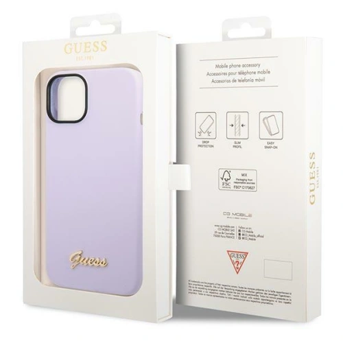 Kup Etui Guess GUHCP14SSLSMU Apple iPhone 14 violet/case dur din silicon Vintage Gold Logo - GUE2022 - {ean13} - Sklep Home Screen