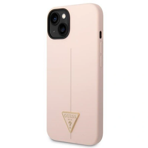 Kup Etui Guess GUHCP14SSLTGP Apple iPhone 14 różowy/pink hardcase Silicone Triangle - GUE2024 - {ean13} - Sklep Home Screen