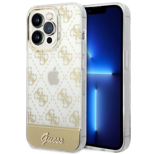 Kup Etui Guess GUHCP14XHG4MHG Apple iPhone 14 Pro Max auriu/gold hardcase 4G Pattern Script - GUE2026 - {ean13} - Sklep Home Screen