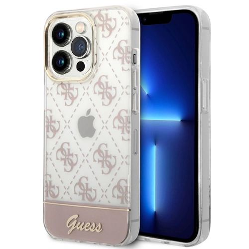 Kup Etui Guess GUHCP14XHG4MHP Apple iPhone 14 Pro Max rózsaszín/pink hardcase 4G Pattern Script - GUE2027 - {ean13} - Sklep Home Screen