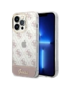 Guess GUHCP14XHG4MHP Apple iPhone 14 Pro Max pink hardcase 4G Pattern Script