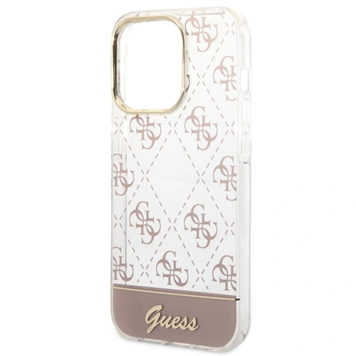 Buy Guess GUHCP14XHG4MHP Apple iPhone 14 Pro Max pink hardcase 4G Pattern Script - GUE2027 - {ean13} - Home Screen Store Europe