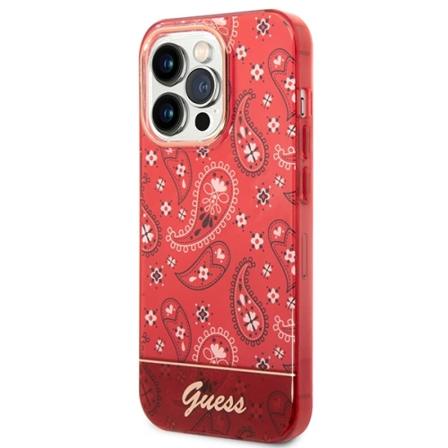 Kup Etui Guess GUHCP14XHGBNHR Apple iPhone 14 Pro Max piros/red hardcase Bandana Paisley - GUE2028 - {ean13} - Sklep Home Screen