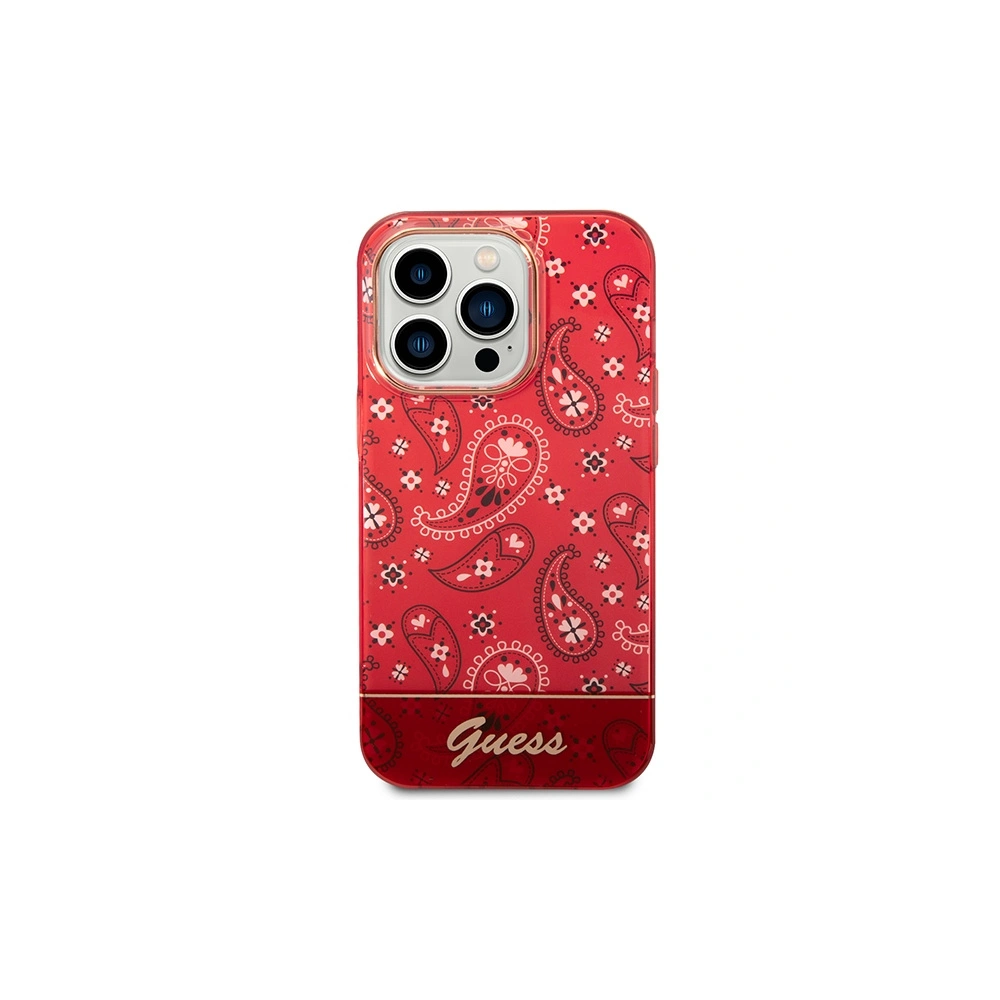 Etui Guess GUHCP14XHGBNHR Apple iPhone 14 Pro Max czerwony/red hardcase Bandana Paisley