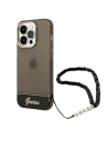 Case Guess GUHCP14XHGCOHK für Apple iPhone 14 Pro Max schwarz/hardcase Translucent Pearl Strap