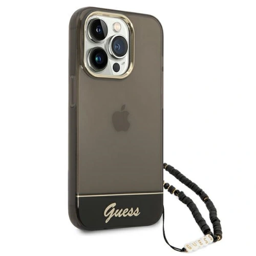 Kup Case Guess GUHCP14XHGCOHK für Apple iPhone 14 Pro Max schwarz/hardcase Translucent Pearl Strap - GUE2029 - {ean13} - Sklep Home Screen