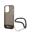 Buy Guess GUHCP14XHGCOHK Apple iPhone 14 Pro Max black hardcase Translucent Pearl Strap - GUE2029 - {ean13} - Home Screen Store Europe
