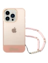 Kup Etui Guess GUHCP14XHGCOHP Apple iPhone 14 Pro Max różowy/pink hardcase Translucent Pearl Strap - GUE2030 - {ean13} - Sklep Home Screen