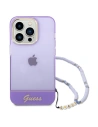 Buy Guess GUHCP14XHGCOHU Apple iPhone 14 Pro Max purple hardcase Translucent Pearl Strap - GUE2031 - {ean13} - Home Screen Store Europe
