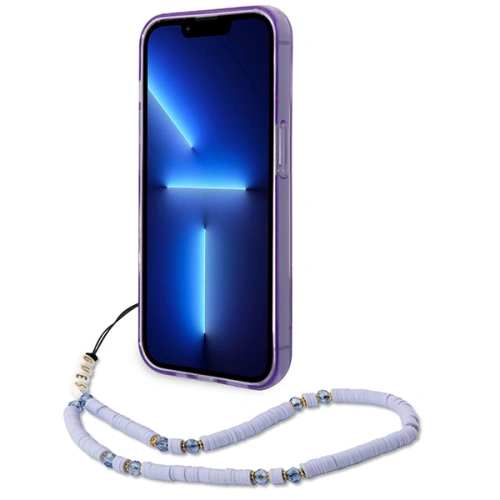 Kup Etui Guess GUHCP14XHGCOHU Apple iPhone 14 Pro Max fioletowy/purple hardcase Translucent Pearl Strap - GUE2031 - {ean13} - Sklep Home Screen