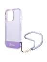 Buy Guess GUHCP14XHGCOHU Apple iPhone 14 Pro Max purple hardcase Translucent Pearl Strap - GUE2031 - {ean13} - Home Screen Store Europe