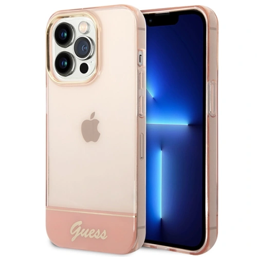 Kup Etui Guess GUHCP14XHGCOP Apple iPhone 14 Pro Max roz/pink hardcase Translucent - GUE2033 - {ean13} - Sklep Home Screen