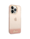 Buy Guess GUHCP14XHGCOP Apple iPhone 14 Pro Max pink hardcase Translucent - GUE2033 - {ean13} - Home Screen Store Europe