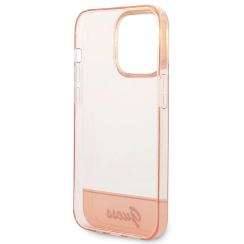 Buy Guess GUHCP14XHGCOP Apple iPhone 14 Pro Max pink hardcase Translucent - GUE2033 - {ean13} - Home Screen Store Europe