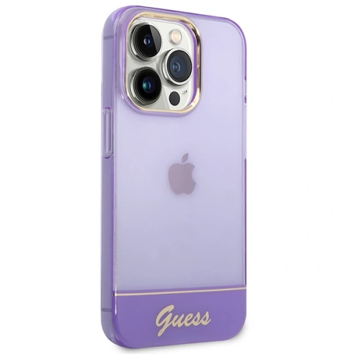 Kup Etui Guess GUHCP14XHGCOU Apple iPhone 14 Pro Max fioletowy/purple hardcase Translucent - GUE2034 - {ean13} - Sklep Home Screen