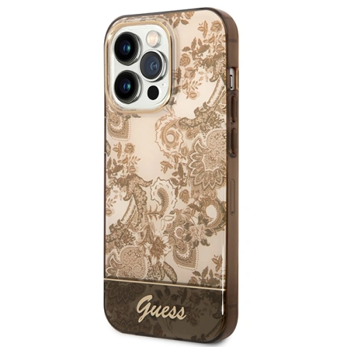 Kup Case Guess GUHCP14XHGPLHC Apple iPhone 14 Pro Max ocker Hartschale Porcelain Collection - GUE2036 - {ean13} - Sklep Home Screen