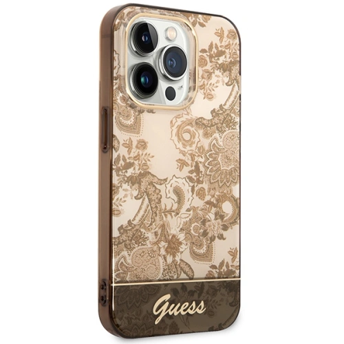 Kup Case Guess GUHCP14XHGPLHC Apple iPhone 14 Pro Max ocker Hartschale Porcelain Collection - GUE2036 - {ean13} - Sklep Home Screen