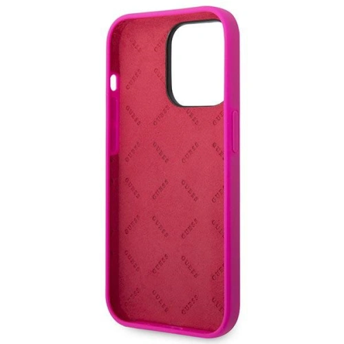 Kup Case Guess GUHCP14XSLSMF Apple iPhone 14 Pro Max fuchsia/hard case Silikon Vintage Gold Logo - GUE2037 - {ean13} - Sklep Home Screen