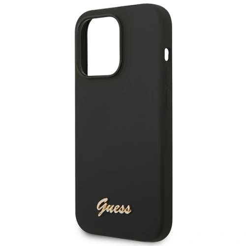 Kup Etui Guess GUHCP14XSLSMK Apple iPhone 14 Pro Max negru/black carcasă dură Silicon Vintage Gold Logo - GUE2038 - {ean13} - Sklep Home Screen