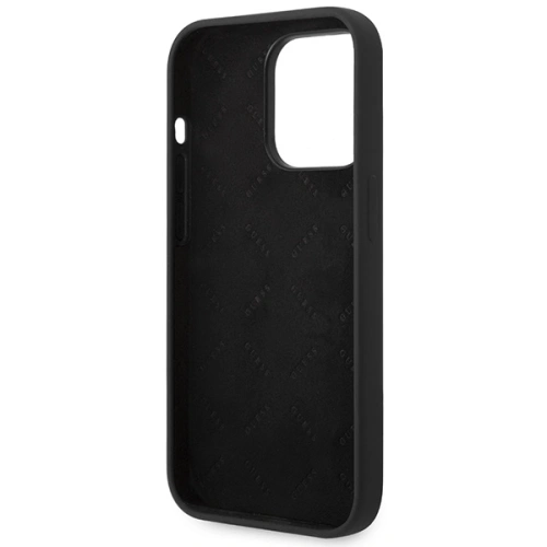 Kup Etui Guess GUHCP14XSLSMK Apple iPhone 14 Pro Max negru/black carcasă dură Silicon Vintage Gold Logo - GUE2038 - {ean13} - Sklep Home Screen