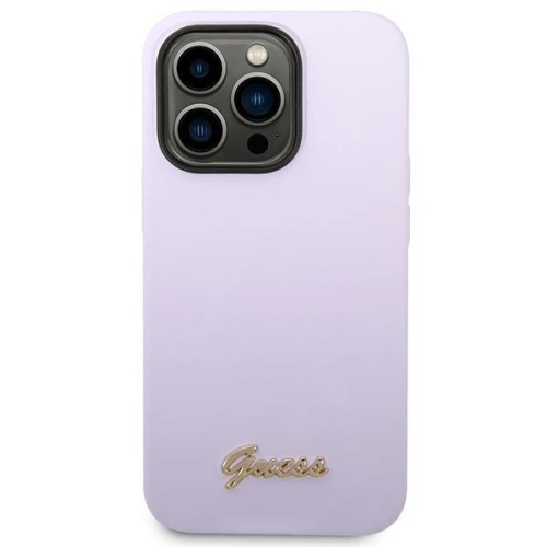 Kup Etui Guess GUHCP14XSLSMU Apple iPhone 14 Pro Max fioletowy/purple hard case Silicone Vintage Gold Logo - GUE2039 - {ean13} - Sklep Home Screen