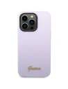 Kup Etui Guess GUHCP14XSLSMU Apple iPhone 14 Pro Max fioletowy/purple hard case Silicone Vintage Gold Logo - GUE2039 - {ean13} - Sklep Home Screen