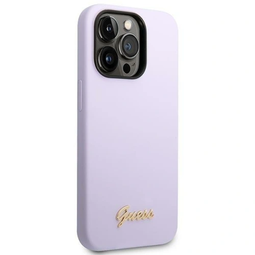 Kup Etui Guess GUHCP14XSLSMU Apple iPhone 14 Pro Max fioletowy/purple hard case Silicone Vintage Gold Logo - GUE2039 - {ean13} - Sklep Home Screen
