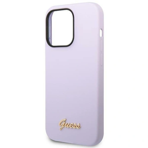 Kup Etui Guess GUHCP14XSLSMU Apple iPhone 14 Pro Max fioletowy/purple hard case Silicone Vintage Gold Logo - GUE2039 - {ean13} - Sklep Home Screen