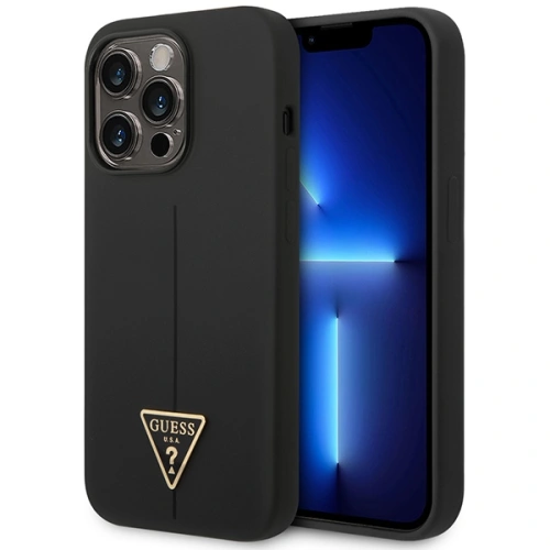 Kup Etui Guess GUHCP14XSLTGK Apple iPhone 14 Pro Max fekete/black hardcase Silicone Triangle - GUE2040 - {ean13} - Sklep Home Screen