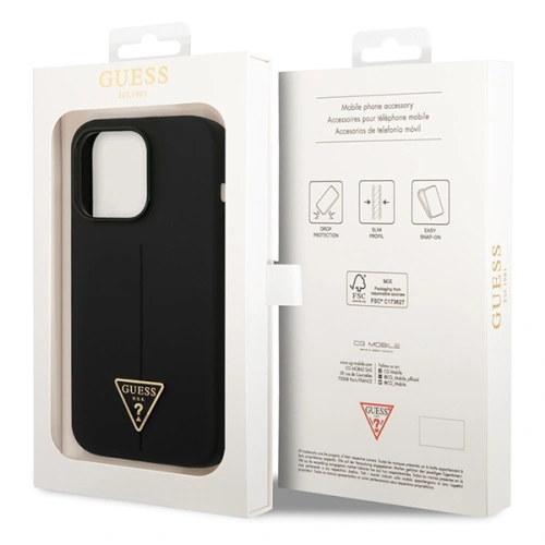 Kup Etui Guess GUHCP14XSLTGK Apple iPhone 14 Pro Max černý/black hardcase Silicone Triangle - GUE2040 - {ean13} - Sklep Home Screen