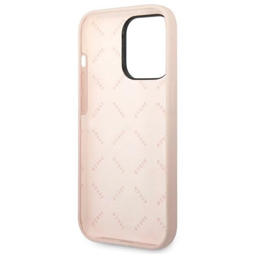 Kup Etui Guess GUHCP14XSLTGP Apple iPhone 14 Pro Max różowy/pink hardcase Silicone Triangle - GUE2041 - {ean13} - Sklep Home Screen