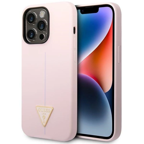 Kup Case Guess GUHCP14XSLTGU Apple iPhone 14 Pro Max lila/purple Hardcase Silikon Triangle - GUE2042 - {ean13} - Sklep Home Screen