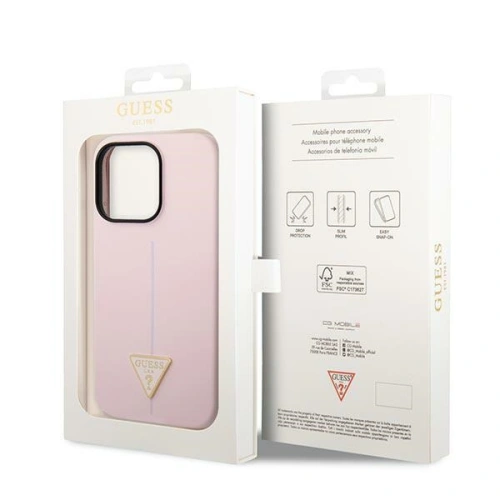 Kup Case Guess GUHCP14XSLTGU Apple iPhone 14 Pro Max lila/purple Hardcase Silikon Triangle - GUE2042 - {ean13} - Sklep Home Screen