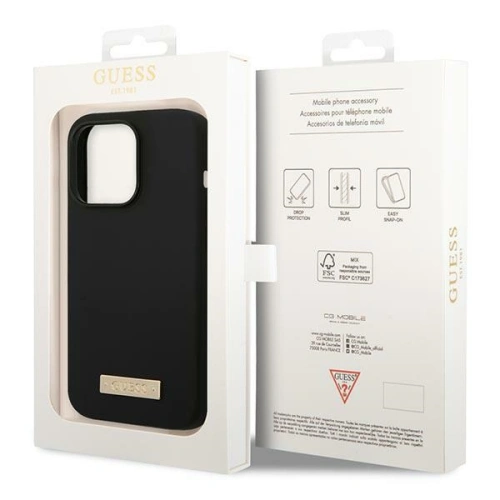 Kup Case Guess GUHMP14LSBPLK Apple iPhone 14 Pro schwarz/black Hartschale Silikon Logo-Platte MagSafe - GUE2043 - {ean13} - Sklep Home Screen