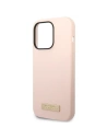 Kup Etui Guess GUHMP14LSBPLP Apple iPhone 14 Pro różowy/pink hard case Silicone Logo Plate MagSafe - GUE2044 - {ean13} - Sklep Home Screen