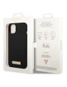 Buy Guess GUHMP14MSBPLK Apple iPhone 14 Plus / 15 Plus black hard case Silicone Logo Plate MagSafe - GUE2045 - {ean13} - Home Screen Store Europe