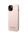 Buy Guess GUHMP14MSBPLP Apple iPhone 14 Plus / 15 Plus pink hard case Silicone Logo Plate MagSafe - GUE2046 - {ean13} - Home Screen Store Europe