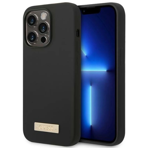Kup Case Guess GUHMP14XSBPLK Apple iPhone 14 Pro Max schwarz/black Hartschale Silikon Logo Platte MagSafe - GUE2049 - {ean13} - Sklep Home Screen