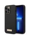 Case Guess GUHMP14XSBPLK Apple iPhone 14 Pro Max schwarz/black Hartschale Silikon Logo Platte MagSafe