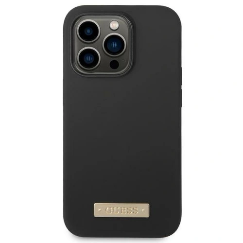 Kup Etui Guess GUHMP14XSBPLK Apple iPhone 14 Pro Max fekete/black kemény tok Szilikon Logó Plate MagSafe - GUE2049 - {ean13} - Sklep Home Screen