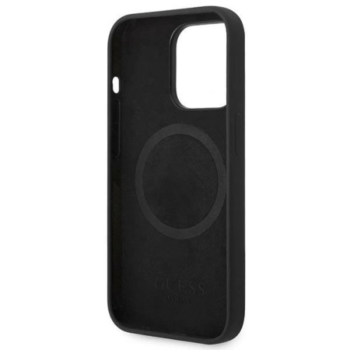 Kup Case Guess GUHMP14XSBPLK Apple iPhone 14 Pro Max schwarz/black Hartschale Silikon Logo Platte MagSafe - GUE2049 - {ean13} - Sklep Home Screen