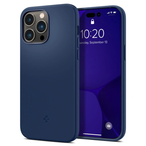 Kup Etui Spigen Silicone Fit Mag MagSafe Apple iPhone 14 Pro Albastru Navy - SPN2508 - {ean13} - Sklep Home Screen