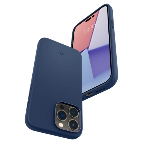 Kup Etui Spigen Silicone Fit Mag MagSafe Apple iPhone 14 Pro Albastru Navy - SPN2508 - {ean13} - Sklep Home Screen