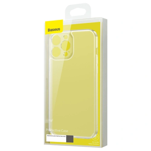 Kup Case Baseus Frosted Glass Case Apple iPhone 13 Pro Max schwarz - BSU3541 - {ean13} - Sklep Home Screen