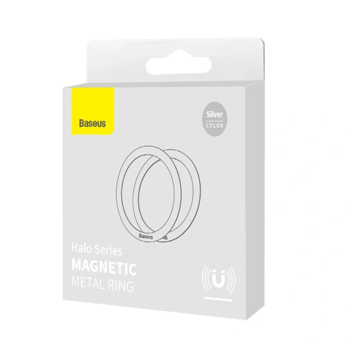 Kup Magnetický prsten Baseus Halo Series stříbrný [2 PACK] - BSU3543 - {ean13} - Sklep Home Screen