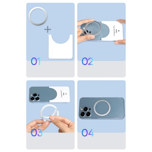 Kup Magnetikus gyűrű Baseus Halo Sorozat ezüst [2 PACK] - BSU3543 - {ean13} - Sklep Home Screen